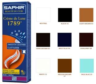 Крем для обуви Saphir Creme De Luxe 1789, 50 мл