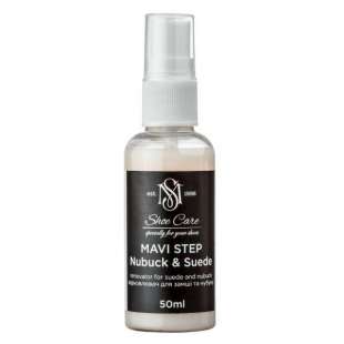 Краска спрей для замши и нубука бесцветная 100 MAVI STEP Nubuck Suede Spray, 50 мл фото 106041