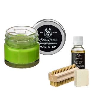 Набор для ухода за обувью из замши и нубука травяной MAVI STEP Aurora Kit фото 102676