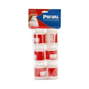 Комплект баночек для краски и других жидкостей Preval 6 Pack Jars, 6 шт. фото 93854
