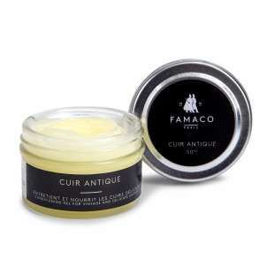 Гель для обуви из деликатных видов кожи Famaco Gel Cuir Antique, 50 мл